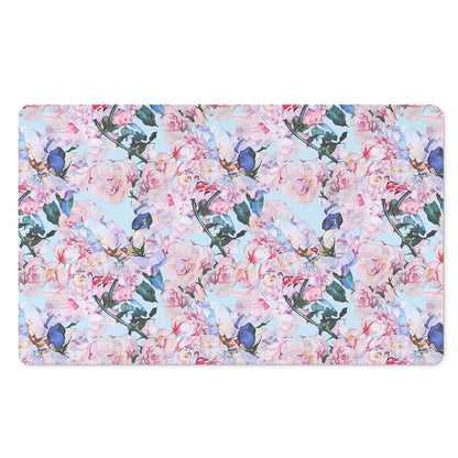 Blossom Floral Flower Pattern Print Polyester Doormat