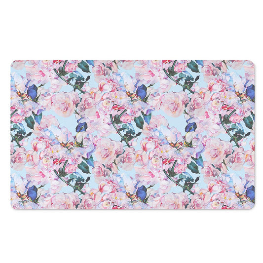 Blossom Floral Flower Pattern Print Polyester Doormat