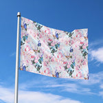 Blossom Floral Flower Pattern Print Polyester Flag