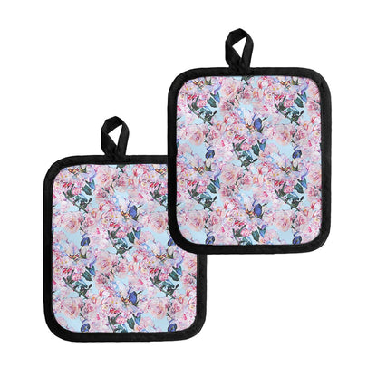 Blossom Floral Flower Pattern Print Pot Holders