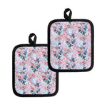 Blossom Floral Flower Pattern Print Pot Holders