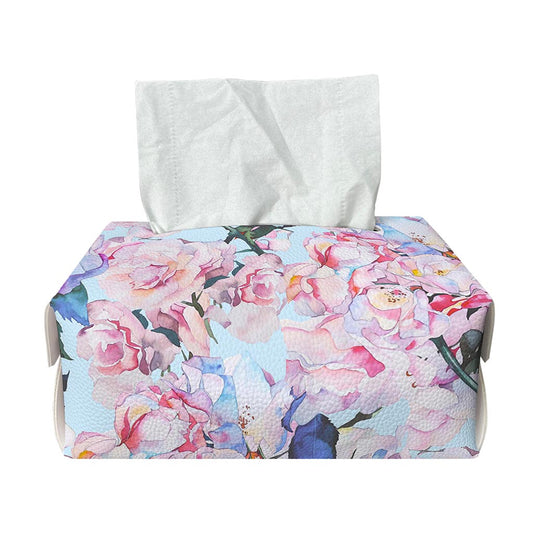 Blossom Floral Flower Pattern Print Rectangle Tissue Box Cover