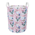 Blossom Floral Flower Pattern Print Round Laundry Basket
