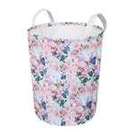 Blossom Floral Flower Pattern Print Round Laundry Basket