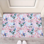 Blossom Floral Flower Pattern Print Rubber Doormat