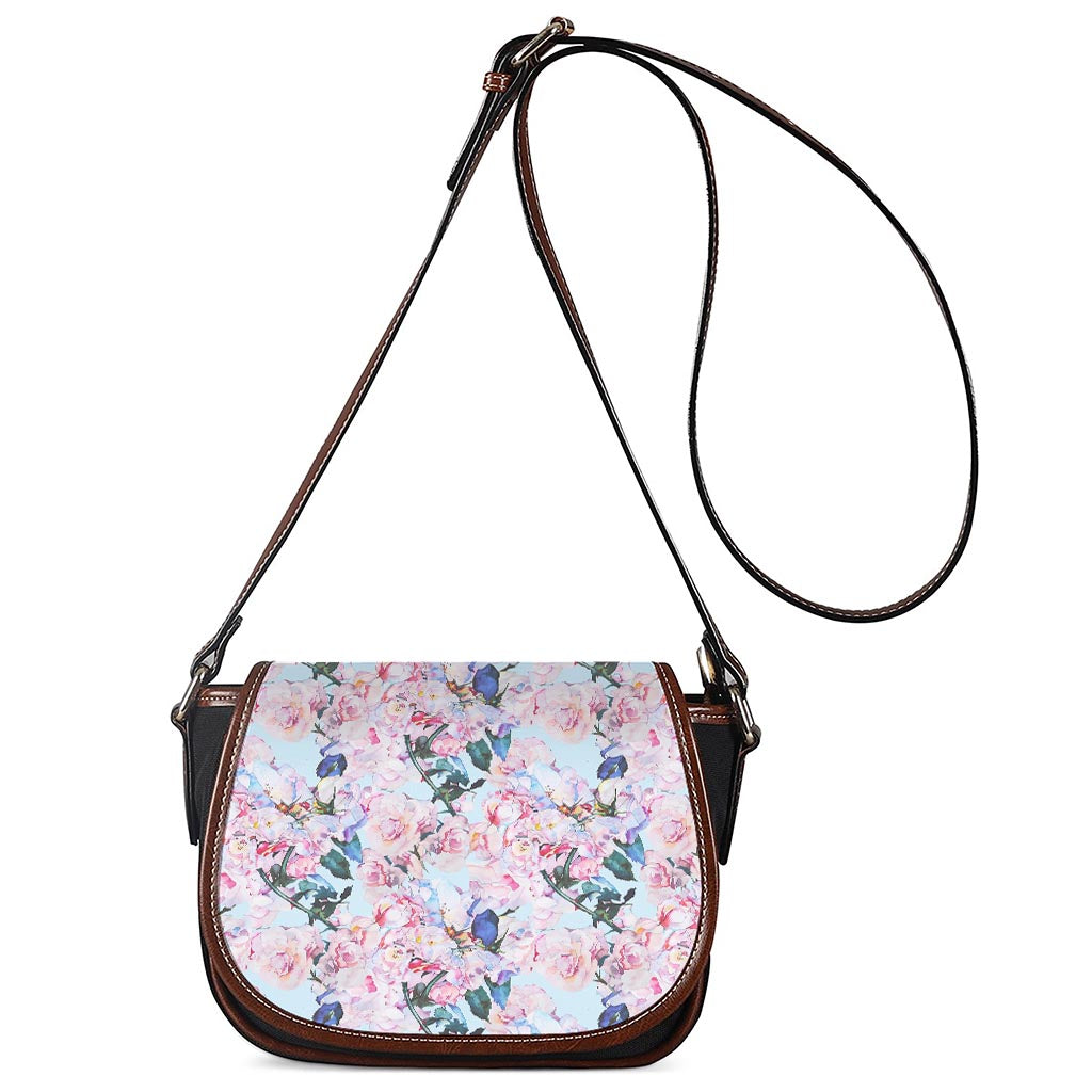 Blossom Floral Flower Pattern Print Saddle Bag