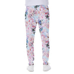 Blossom Floral Flower Pattern Print Scuba Joggers