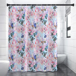 Blossom Floral Flower Pattern Print Shower Curtain