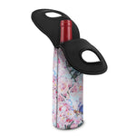 Blossom Floral Flower Pattern Print Single Neoprene Wine Tote