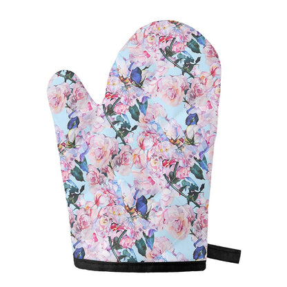 Blossom Floral Flower Pattern Print Single Oven Mitt