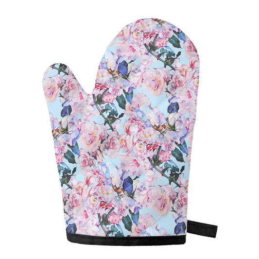 Blossom Floral Flower Pattern Print Single Oven Mitt