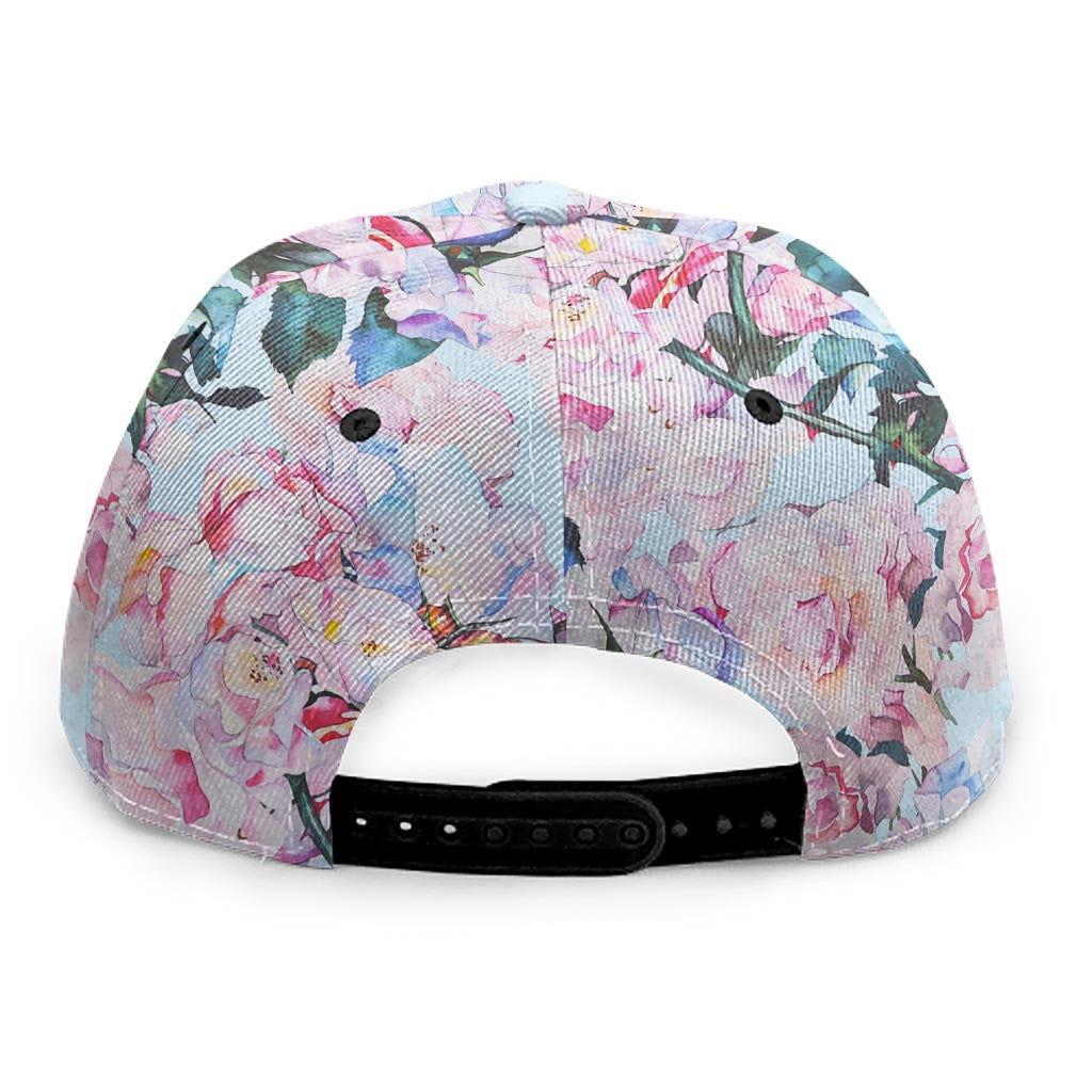 Blossom Floral Flower Pattern Print Snapback Cap