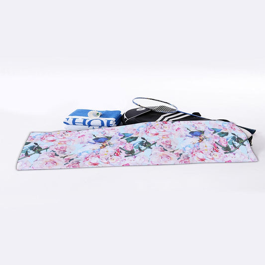 Blossom Floral Flower Pattern Print Sports Towel