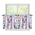 Blossom Floral Flower Pattern Print Tier Curtains
