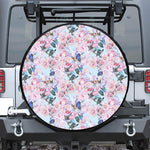 Blossom Floral Flower Pattern Print Tire Cover