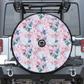 Blossom Floral Flower Pattern Print Tire Cover With Camera Hole