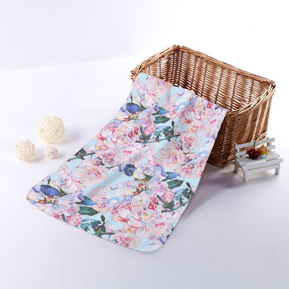 Blossom Floral Flower Pattern Print Towel