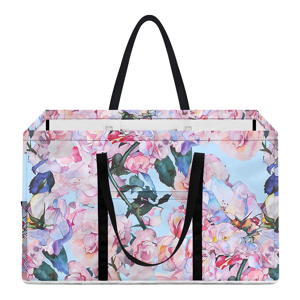 Blossom Floral Flower Pattern Print Utility Tote Bag