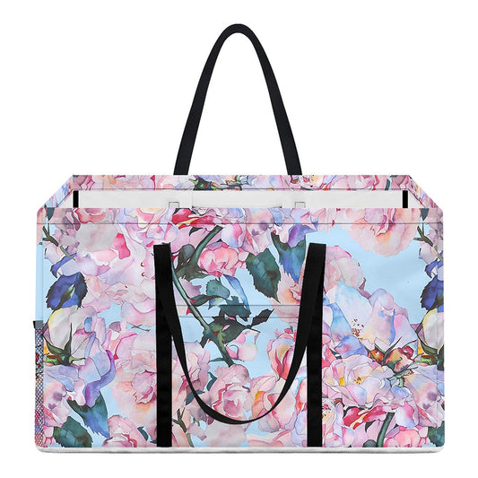 Blossom Floral Flower Pattern Print Utility Tote Bag
