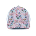 Blossom Floral Flower Pattern Print White Mesh Trucker Hat