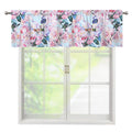 Blossom Floral Flower Pattern Print Window Valance