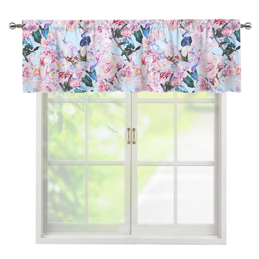 Blossom Floral Flower Pattern Print Window Valance
