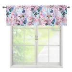 Blossom Floral Flower Pattern Print Window Valance