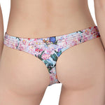 Blossom Floral Flower Pattern Print Women's Thong