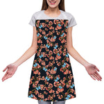 Blossom Flower Butterfly Print Adjustable Apron