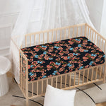Blossom Flower Butterfly Print Baby Crib Sheet