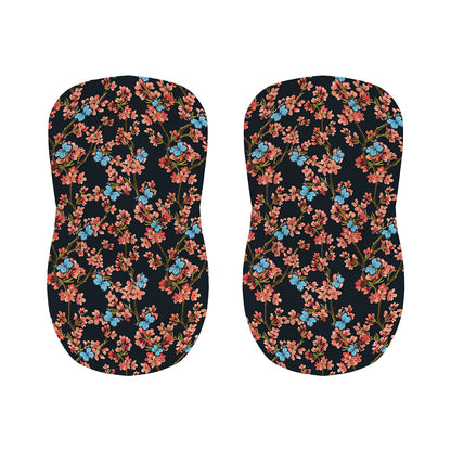 Blossom Flower Butterfly Print Bar Stool Covers