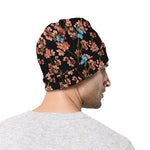 Blossom Flower Butterfly Print Beanie