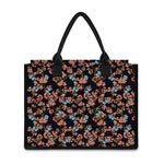 Blossom Flower Butterfly Print Canvas Tote Bag