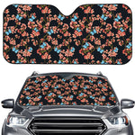 Blossom Flower Butterfly Print Car Windshield Sun Shade