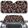 Blossom Flower Butterfly Print Car Windshield Sun Shade