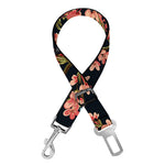 Blossom Flower Butterfly Print Dog Seat Belt