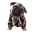 Blossom Flower Butterfly Print Dog Zip Up Hoodie