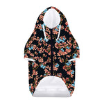 Blossom Flower Butterfly Print Dog Zip Up Hoodie