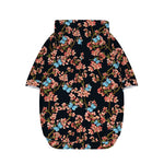 Blossom Flower Butterfly Print Dog Zip Up Hoodie