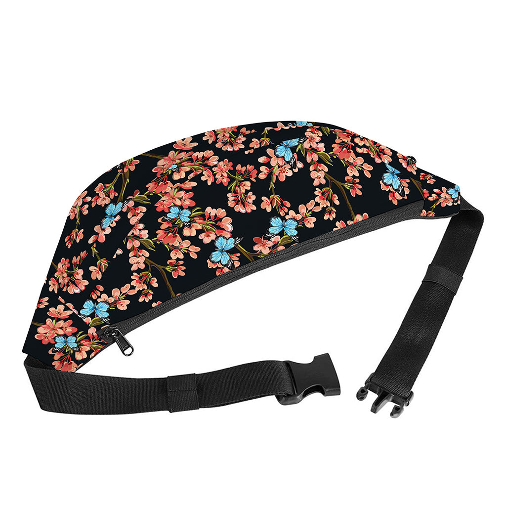 Blossom Flower Butterfly Print Fanny Pack