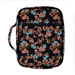 Blossom Flower Butterfly Print Front Pocket Bible Bag