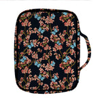 Blossom Flower Butterfly Print Front Pocket Bible Bag
