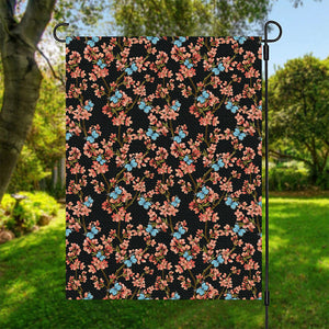 Blossom Flower Butterfly Print Garden Flag