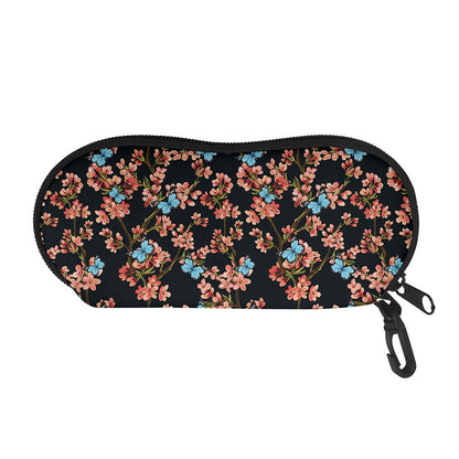 Blossom Flower Butterfly Print Glasses Case