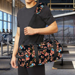 Blossom Flower Butterfly Print Gym Bag