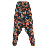 Blossom Flower Butterfly Print Hammer Pants
