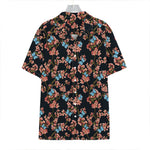 Blossom Flower Butterfly Print Hawaiian Shirt