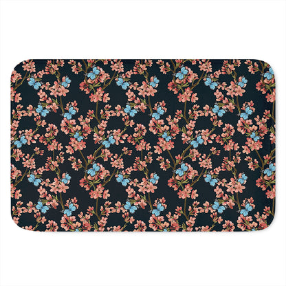 Blossom Flower Butterfly Print Indoor Door Mat