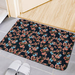 Blossom Flower Butterfly Print Indoor Door Mat