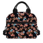 Blossom Flower Butterfly Print Insulated Lunch Bag